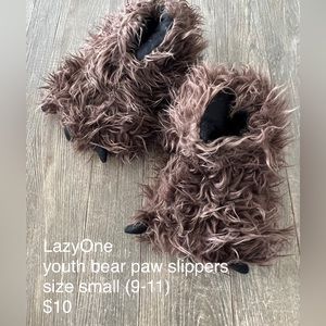 LazyOne Youth Bear Slippers